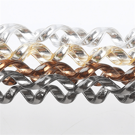 SOHO Metallic Spiral-Haarbänder 3 Stück – Metallgrau – Haaraccessoires | Fashiongirl