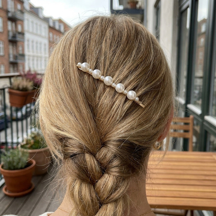 SOHO Mila hairpin with white pearls - No 6334 - Hair Accessories - SOHO