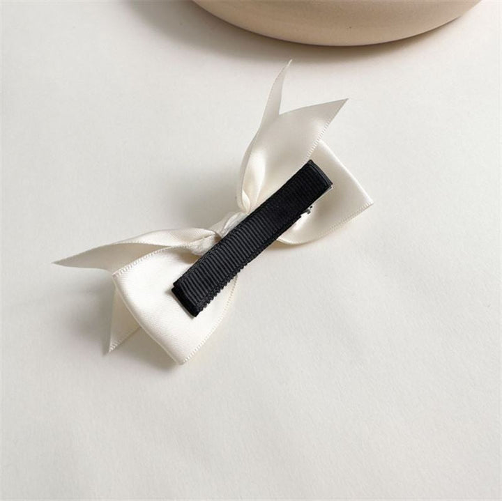 SOHO Mio Bow Hair Clips - White - Hair Accessories | Fashiongirl