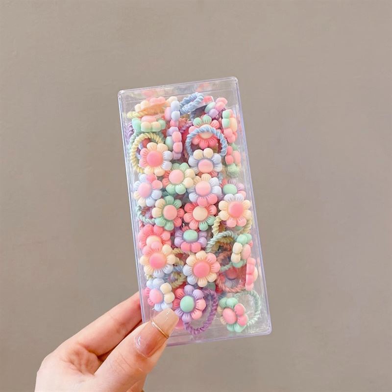 SOHO Nadia Mini Hair elastics, 30 pcs - Sunflowers - Hair Accessories | Fashiongirl