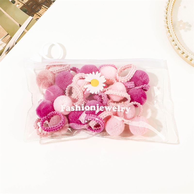 SOHO Pelona Haargummis – Rosa – Haaraccessoires | Fashiongirl