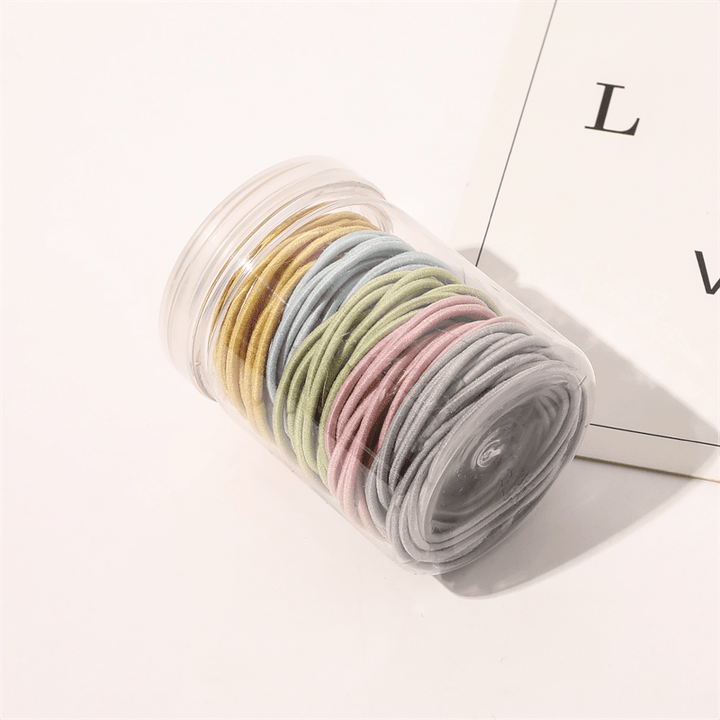 SOHO Remi Haargummis 50 Stück – Regenbogen – Haaraccessoires
