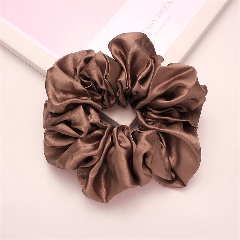 SOHO Riva XL Scrunchie - Dark brown - Hair Accessories