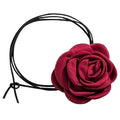SOHO Rose Choker Halskette – Rot – | Fashiongirl