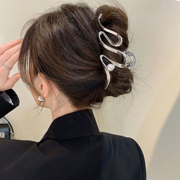 SOHO Sania Hair Claw – Silber – Haaraccessoires