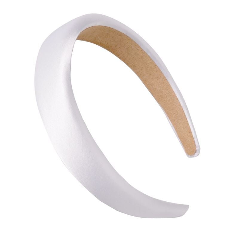 SOHO Satin-Stirnband – Weiß – Haaraccessoires