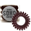 SOHO Spiral-Haargummis – Braun (3 Stück) – Haaraccessoires | Fashiongirl