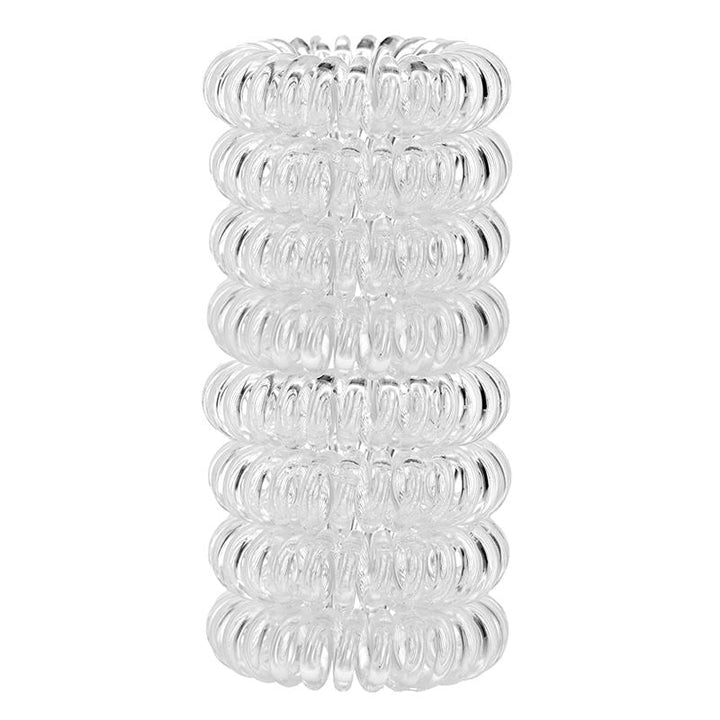 SOHO Spiral-Haarbänder, kristallklar – 8 Stück – Haaraccessoires | Fashiongirl