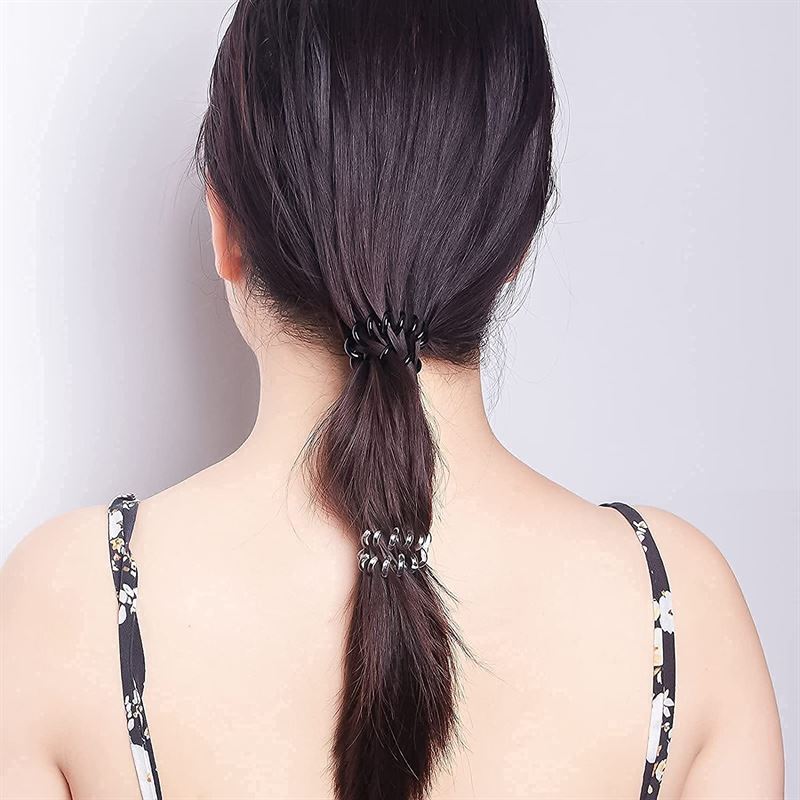SOHO Spiral-Haarbänder, kristallklar – 8 Stück – Haaraccessoires | Fashiongirl