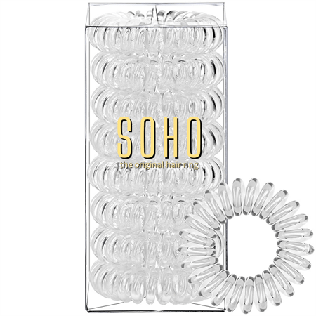 SOHO Spiral-Haarbänder, kristallklar – 8 Stück – Haaraccessoires | Fashiongirl