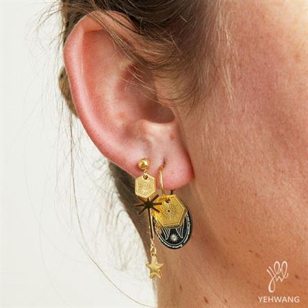 SOHO Sun & Star Ohrringe – Gold – | Fashiongirl