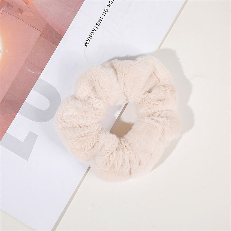 SOHO Teddie Scrunchie - Ivory - Hair Accessories