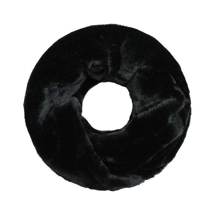 SOHO Tube Scarf mit Fell – Schwarz – | Fashiongirl