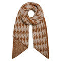 SOHO Zweifarbiger Schal 185 x 55 cm – Braun – | Fashiongirl
