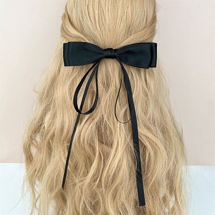SOHO Vanessa Bow Hair clips - Black - Hair Accessories | Fashiongirl