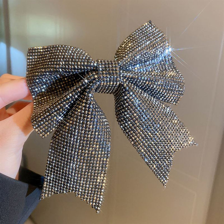 SOHO Victoria Bow Hair Clip - Black - Hair Accessories | Fashiongirl