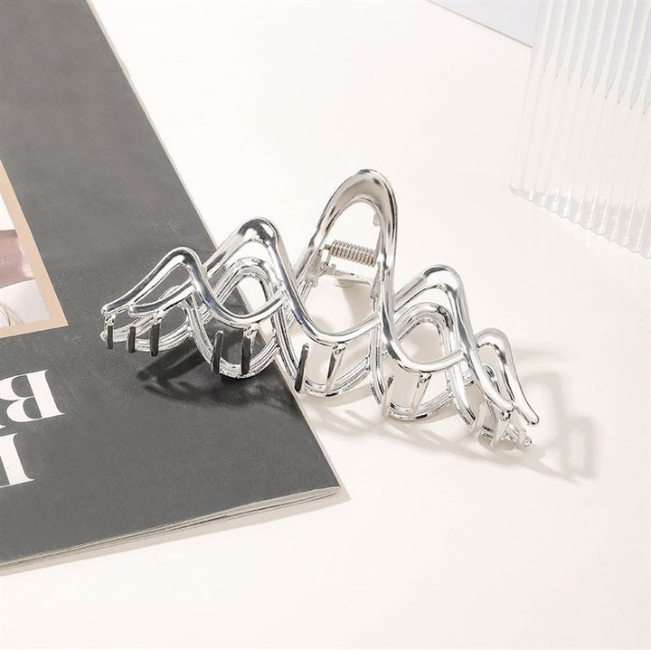 SOHO Ziv Hair Claw - Silver - Hair Accessories