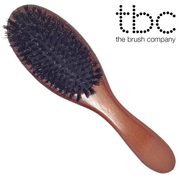 TBC Boar Bristle Classic Haarbürste mit Wildschweinborsten – Haarstyling-Werkzeug