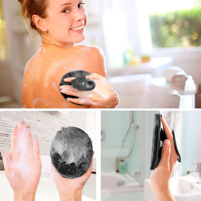 TBC Shampoo Kopfhautbürste/Haarbürste – Schwarz – Haarstyling-Werkzeug