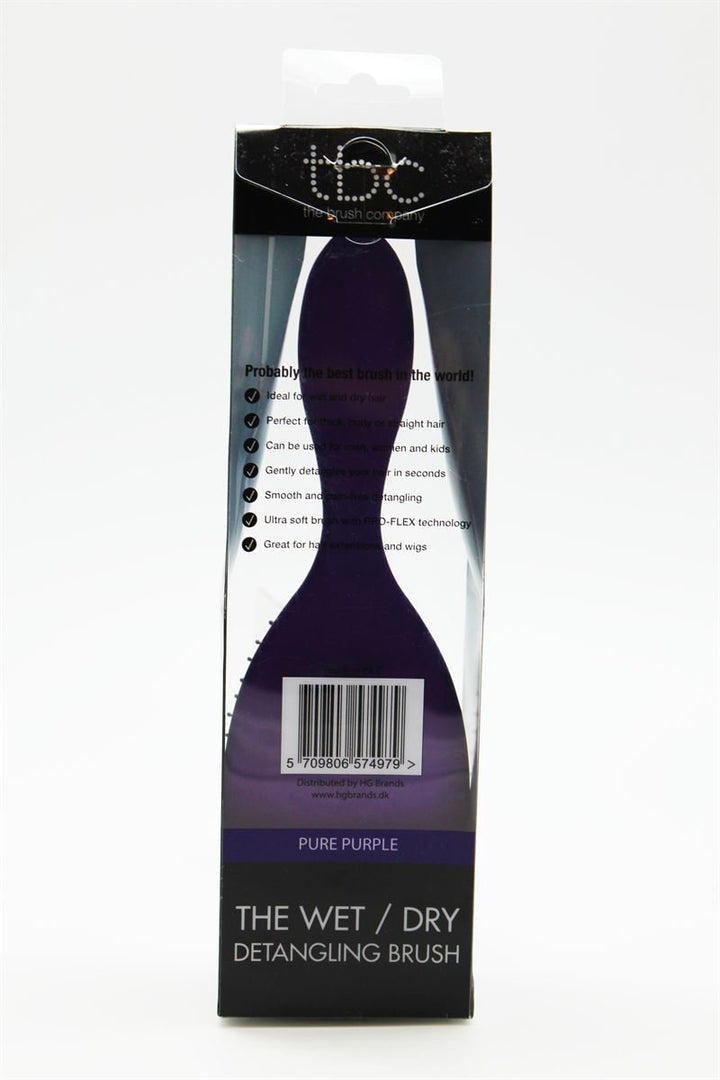 TBC The Wet & Dry Brush Detangler Haarbürste – Purple Pure Purple – Haarstyling-Werkzeug