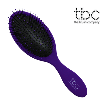 TBC The Wet & Dry Brush Detangler Haarbürste – Purple Pure Purple – Haarstyling-Werkzeug