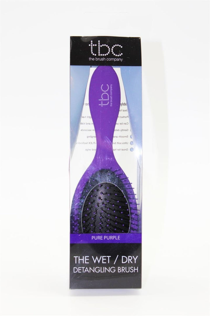 TBC The Wet & Dry Brush Detangler Haarbürste – Purple Pure Purple – Haarstyling-Werkzeug
