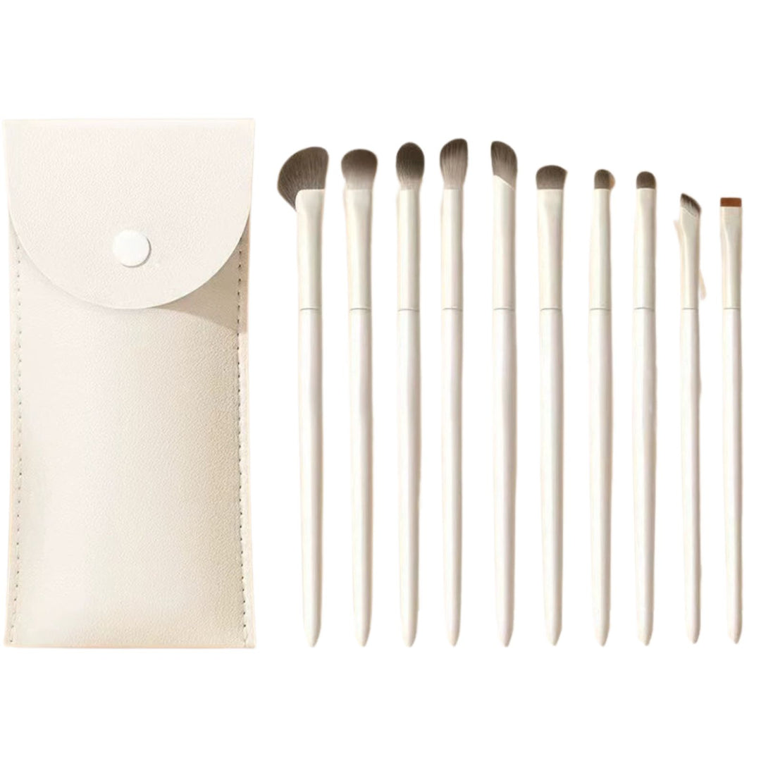 Technique PRO Augen-Makeup Pinselset - 10 Augenpinsel mit Aufbewahrungstasche