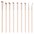 Technique PRO Flick Eyeliner, Brow & Detail Makeup Brush Set (9 Pcs) - Brush sets - Technique PRO