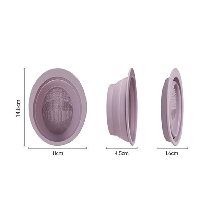 Technique PRO Faltbare Silikon-Make-up-Pinsel-Reinigungsschale – Nude Rose – Haaraccessoires