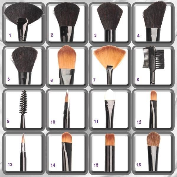 Technique PRO Makeup Brush Set - 32 pieces with black bag - Makeup Brushes
