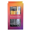Technique PRO Make-up-Pinsel, Gold Edition – 10 Stück – 