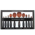 Technique PRO Ovalpinsel für Make-up – 10er-Set – 