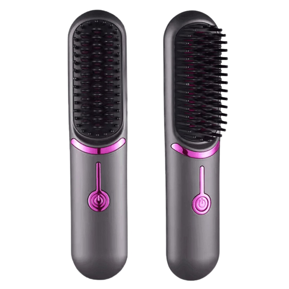 UNIQ 2-in-1 Cordless Hair Straightening Brush & Curler with USB-C - Uncategorized - UNIQ