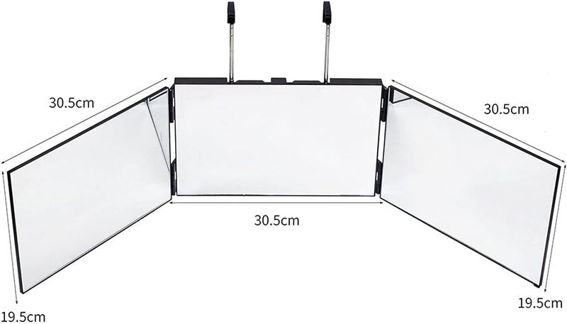 UNIQ 360 Faltbarer Make-up-Spiegel mit Aufhängung – 3-fach-Hängespiegel – | Fashiongirl