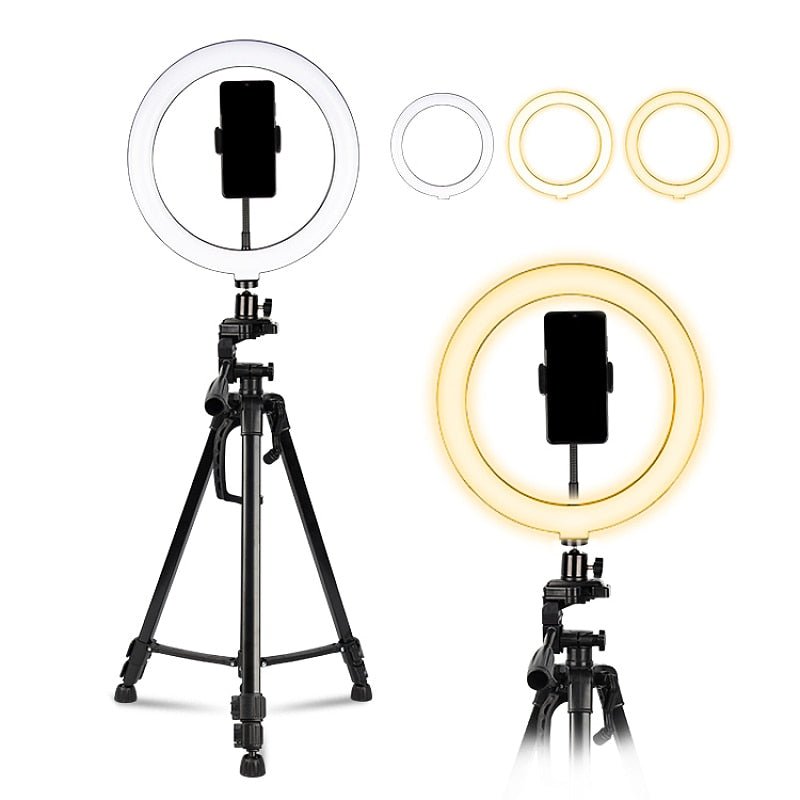 UNIQ 701 Selfie light with stand and smartphone mount, selfie ring light for Youtube, Instragram and TikTok - | Fashiongirl