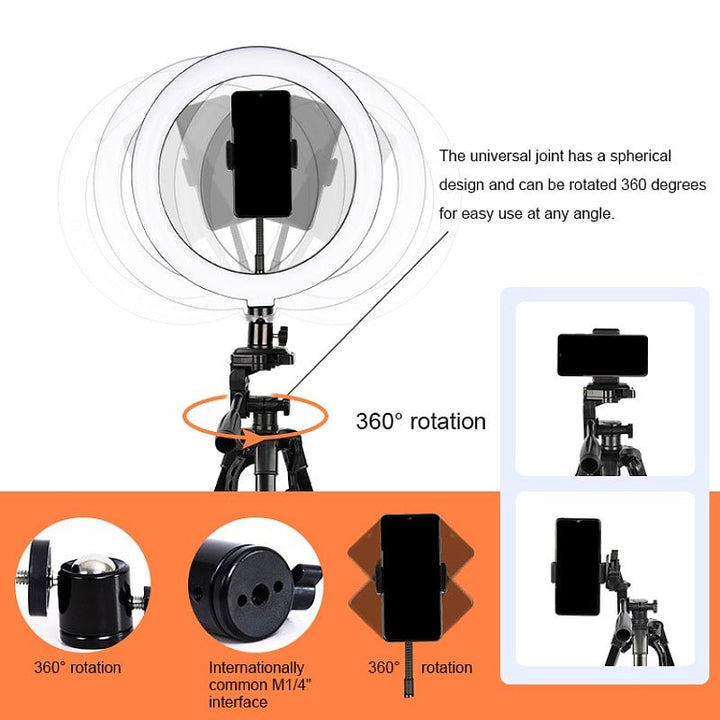 UNIQ 701 Selfie light with stand and smartphone mount, selfie ring light for Youtube, Instragram and TikTok - | Fashiongirl