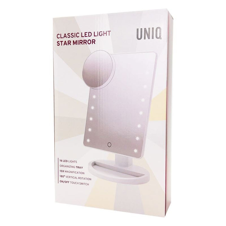 UNIQ Classic Star Make-up-Spiegel – Weiß – | Fashiongirl