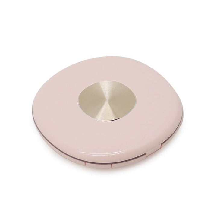 UNIQ Kompakter doppelseitiger Reisekosmetikspiegel mit LED (5-fache Vergrößerung) – Rose – | Fashiongirl