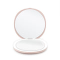 UNIQ Kompakter doppelseitiger Reisekosmetikspiegel mit LED (5-fache Vergrößerung) – Rose – | Fashiongirl