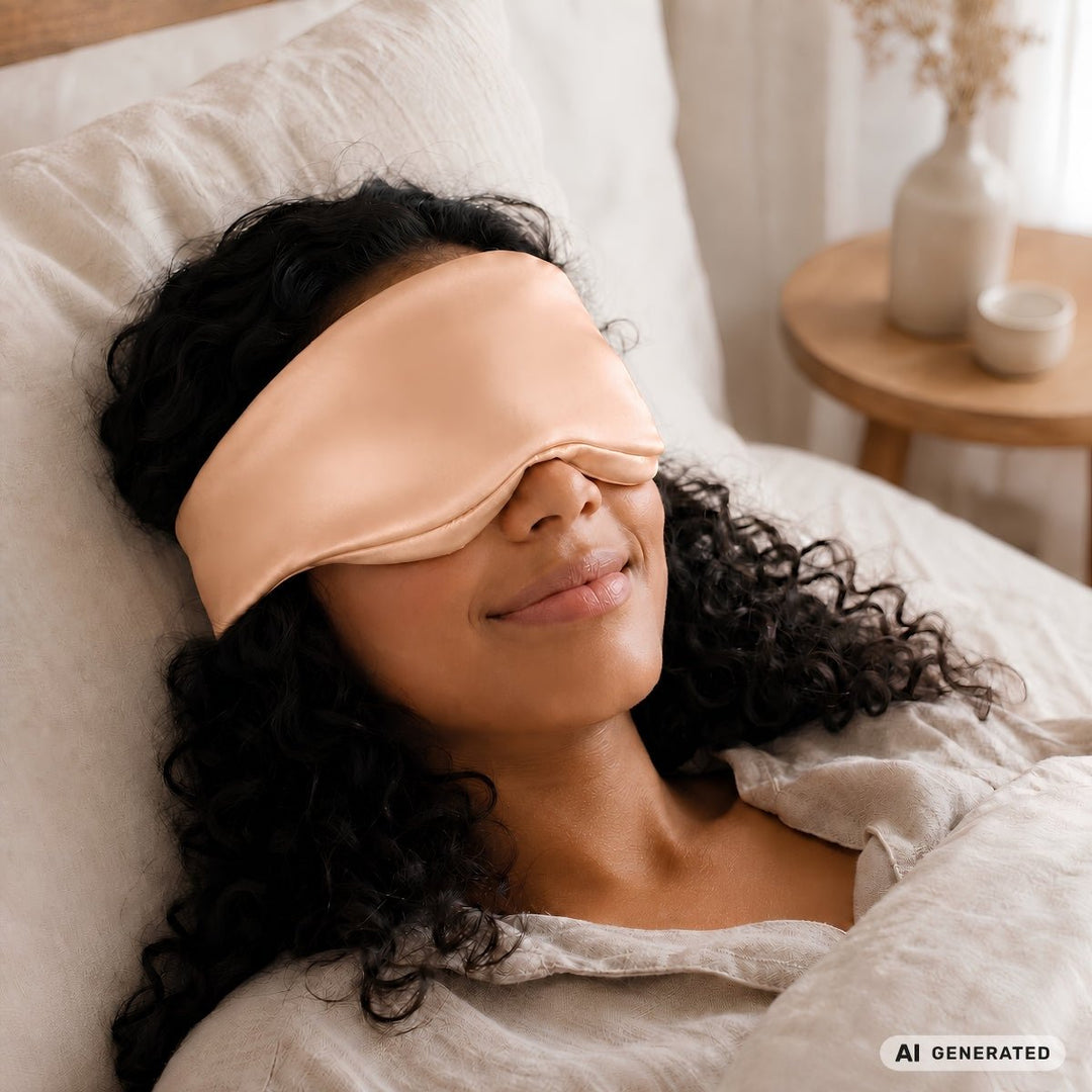 UNIQ Dream Cloud 3D Sleeping Eye Mask Light-Blocking - Apricot – image 6