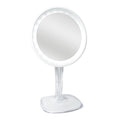 UNIQ Halo LED-Schminkspiegel mit 10-facher Vergrößerung – Weiß – | Fashiongirl