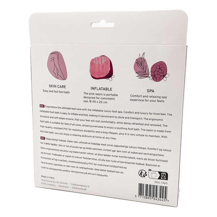UNIQ Aufblasbares Fußbad – Rosa – Praktisches und komfortables Fußbad-Erlebnis – | Fashiongirl