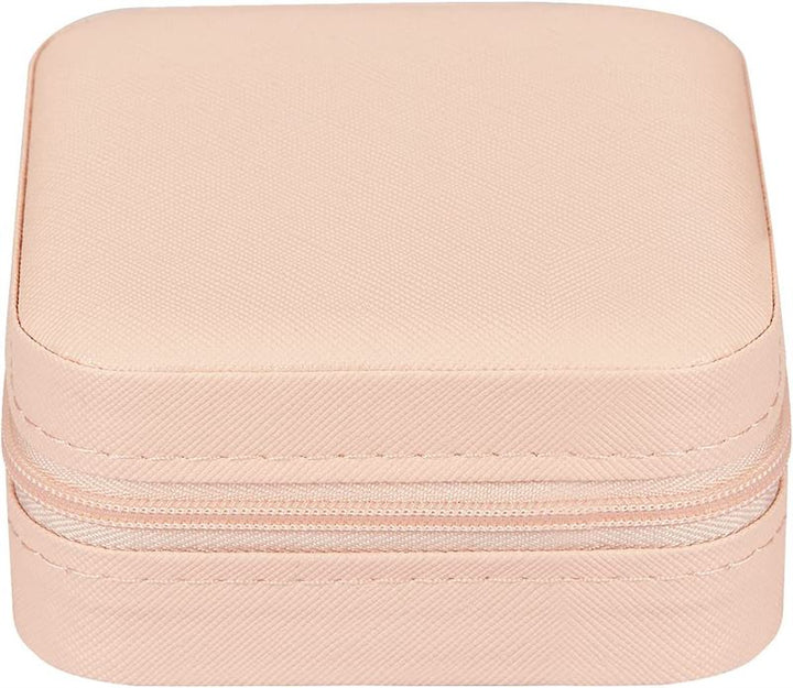 UNIQ Kunstleder-Schmuckkästchen für Ohrringe – Pink Square – rosa – Schmuckkästchen
