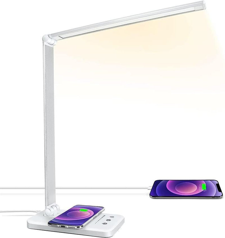 UNIQ LED-Nageltischlampe mit kabelloser Ladefunktion – Silber – | Fashiongirl