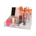 Der UNIQ Make Up Acrylic Organiser – SF-1611D (U304) sorgt dafür, dass Pinsel, Schwämme, Flaschen, Paletten und Schmuck ordentlich in separaten Fächern sortiert sind, sodass sie leicht zugänglich sind und ordentlich aufbewahrt werden können.