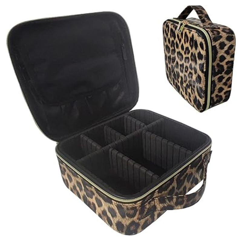 UNIQ Make-up-Reisetasche – Kulturbeutel/Kosmetiktasche für Ihr gesamtes Make-up – Leopard – | Fashiongirl