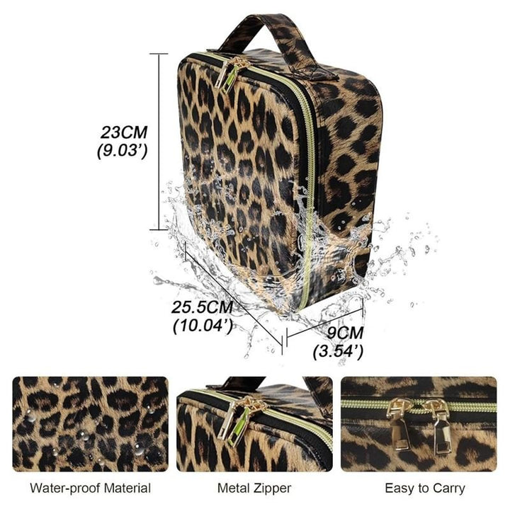 UNIQ Make-up-Reisetasche – Kulturbeutel/Kosmetiktasche für Ihr gesamtes Make-up – Leopard – | Fashiongirl