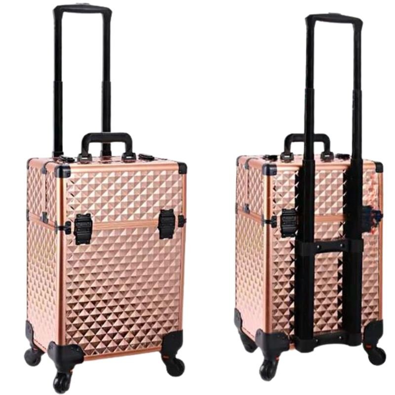 UNIQ Makeup Trolley - Aluminium, Rose Gold - | Fashiongirl