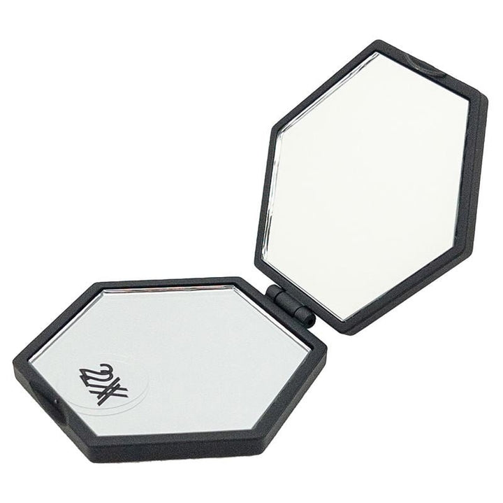 UNIQ Mini Compact Hexagon Mirror - Black - | Fashiongirl