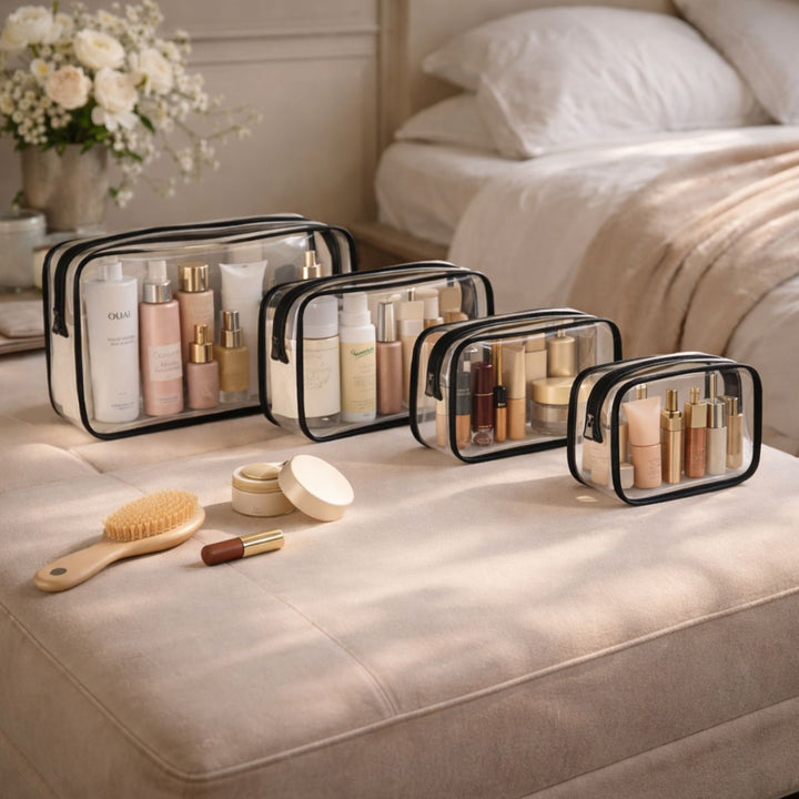 UNIQ Multivarious Cosmetic Bags Set of 4 - Black - Cosmetic bags & beauty cases - UNIQ